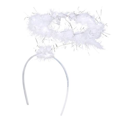 White And Silver Angel Fancy Dress Halo