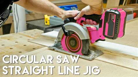 Straight Cuts With A Circular Saw Straight Line Jig Woodworking