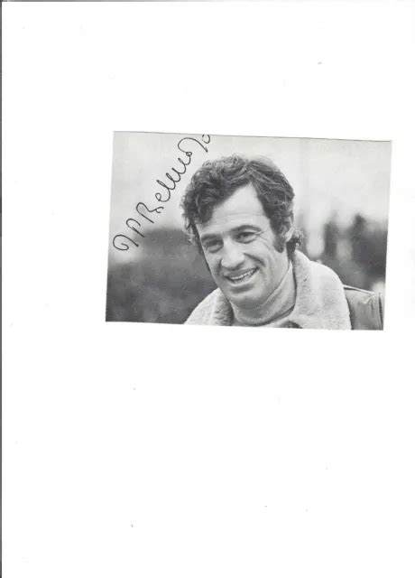 AUTOGRAPHE ORIGINAL DE Jean Paul BELMONDO Sur Photo EUR 40 00 PicClick FR