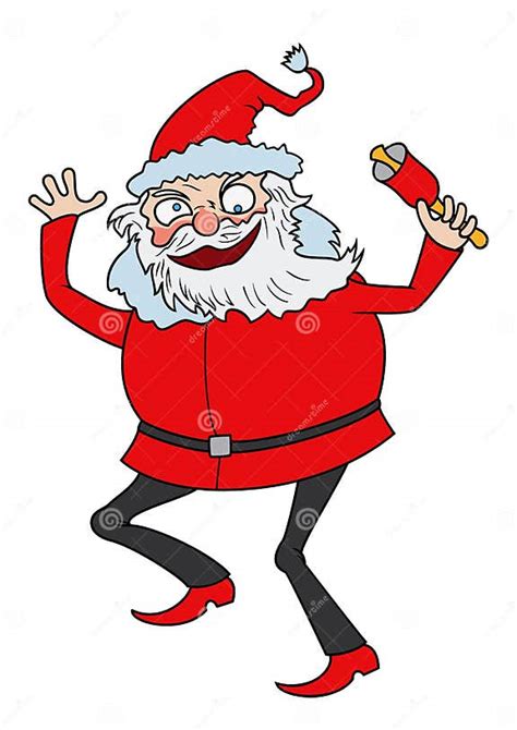 Crazy Santa Stock Vector Illustration Of Happy Excited 34681864