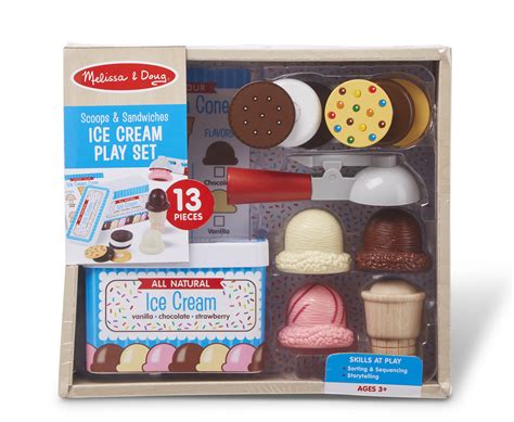 Melissa And Doug Scoop A Cone Wooden Ice C