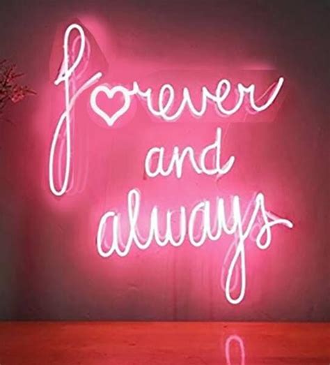 Forever And Always Neon Sign Real Neon Glass Tube Light Neon Signs