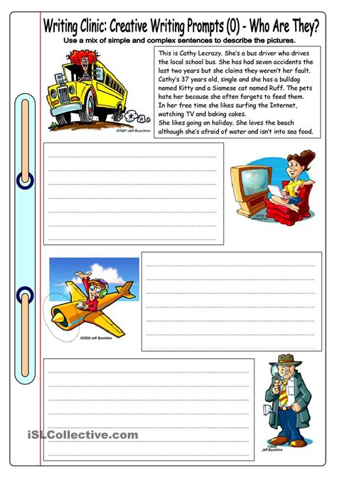 Kindergarten handwriting instruction is still an important part of your literacy lessons. Writing Clinic: Creative Writing Prompts (0) - Who Are ...