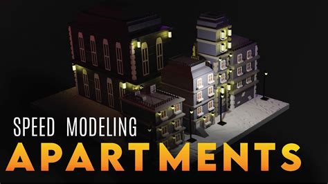 Apartment Building In Blender 3d Modeling Timelapse Youtube
