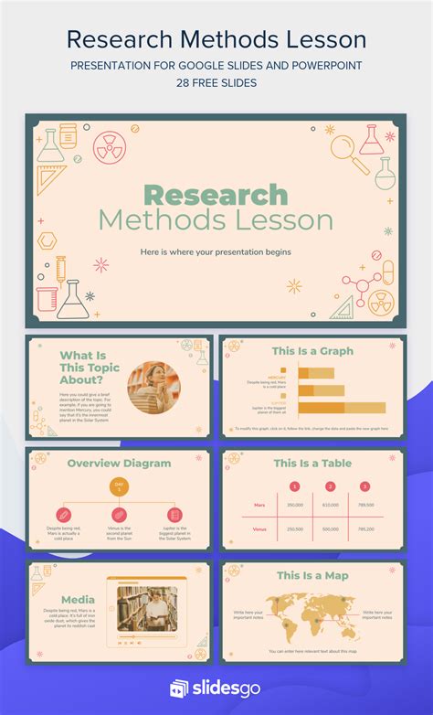 Research Methods Lesson Free Template Powerpoint Slide Designs