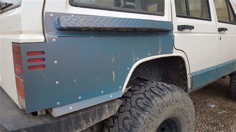Jeep Cherokee Xj Rear Quarter Panel Armor 2 Pieces 50k Plasma