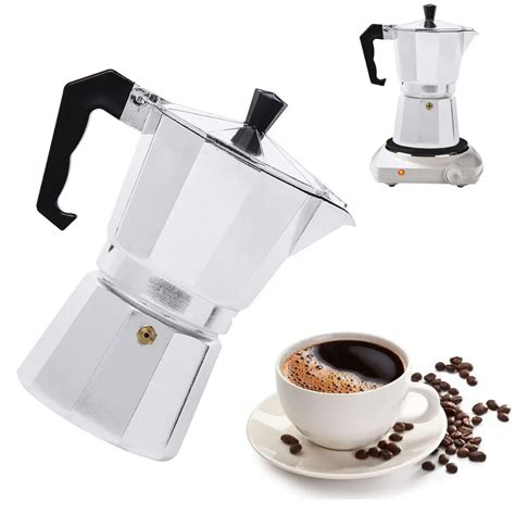 Italian Top Espresso Percolator For 6 Cup Coffee Household Aluminum Espresso Percolator Coffee