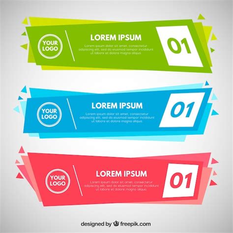 Free Vector Creative Colorful Banners