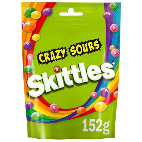 Skittles Crazy Sours 152g Branded Household The Brand For Your Home