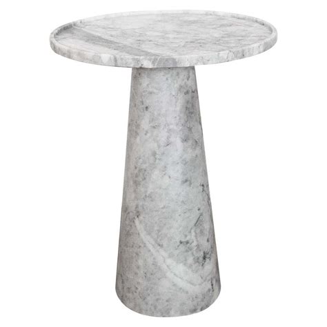 Sculptural Travertine Marble Pedestal Or Side Table At 1stdibs