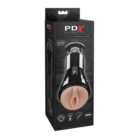 Pdx Elite Cock Compressor Vibrating Vagina Stroker Sex Toy Hotmovies