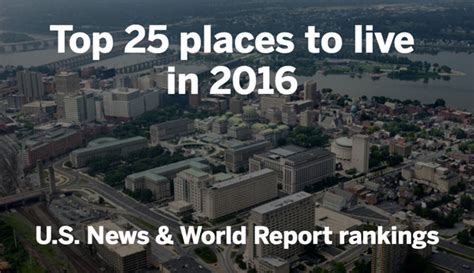25 Best Places To Live Us News And World Report 2016 Rankings