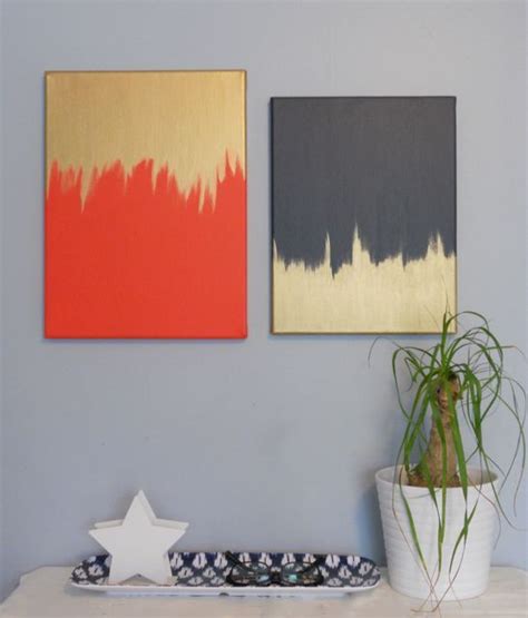 Make sure not to go too heavy so that the paint does not cover the texture. 25 Creative and Easy DIY Canvas Wall Art Ideas