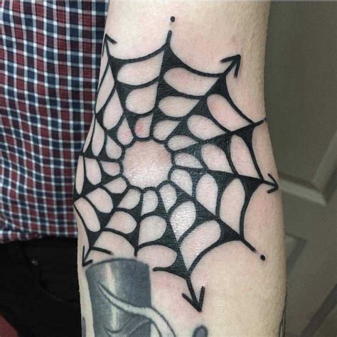 Spider Web Tattoo By Jeroen Van Dijk