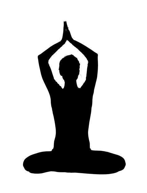 Yoga Asana Silhouette Clip Art Yoga Png Download 12071591 Free
