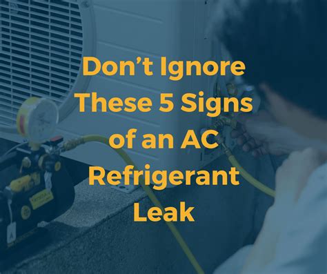 Signs Of Ac Refrigerant Leak And Solutions Sandium