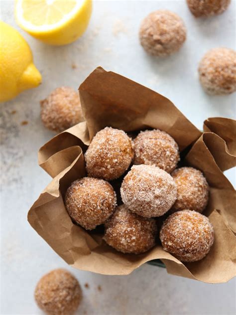 Maybe you would like to learn more about one of these? Lemon Cinnamon-Sugar Doughnut Holes - Completely Delicious