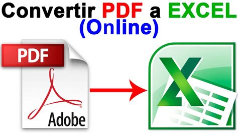 Convertir PDF A Excel Gratis