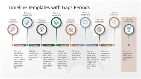 Free google slides theme and powerpoint template. Timeline Templates with Gaps Periods - SlideModel