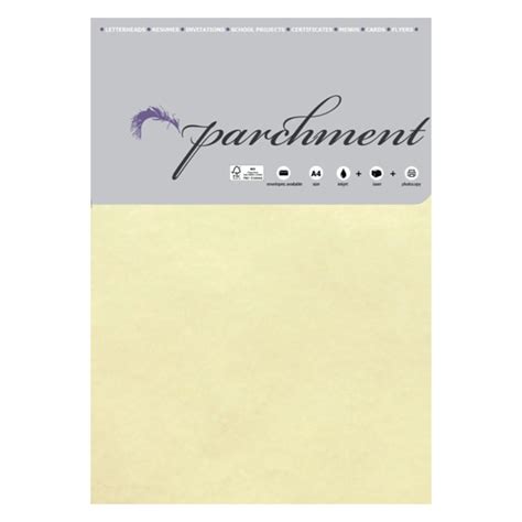 Specialty Paper Parchment A4 90gsm Natural Pack 50 Winc