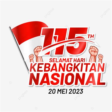 Gambar Ucapan Hari Kebangkitan Nasional 2023 Dengan Bendera Indonesia