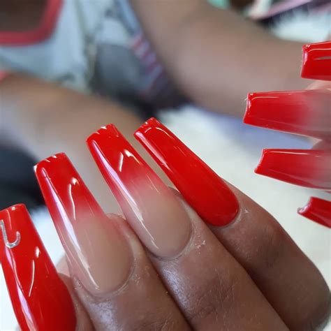 30 Best Red Acrylic Nail Designs Of 2020 Red Acrylic Nails Nails