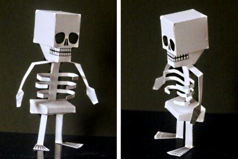 Papermau Halloween Special Little Skeleton Paper Toy For Kids By