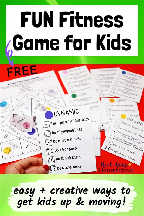 Free Fitness Fun For Kids Game For Creative Activities In 2021