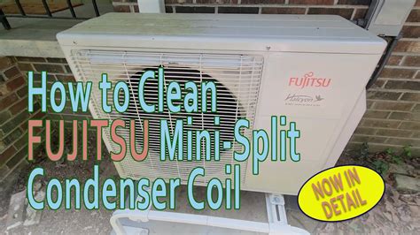 Cleaning Fujitsu Mini Split Condenser Coil Youtube