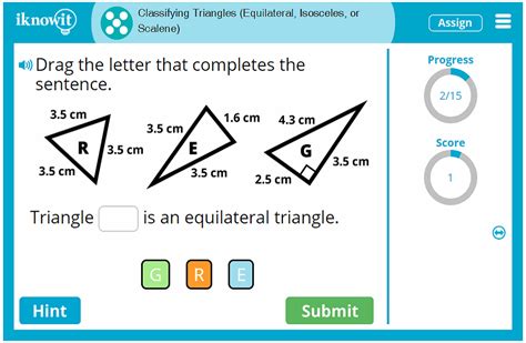 Interactive Math Lesson Classifying Triangles Equilateral Isosceles Or Scalene