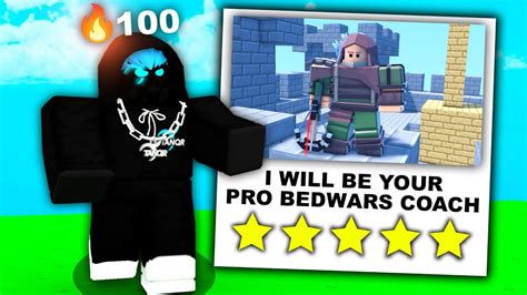 I Became A Coach In Roblox Bedwars Youtube