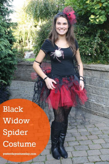 Diy Black Widow Spider Costume Yesterday On Tuesday