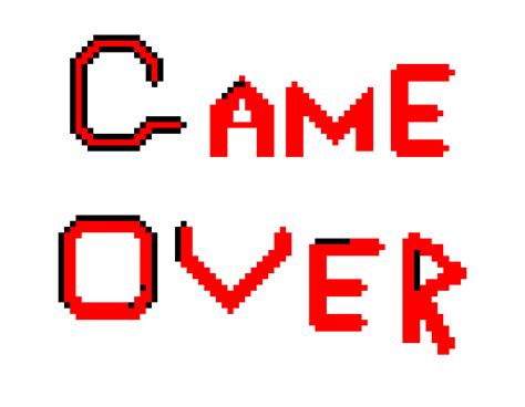 Game Over Pixel Art Maker