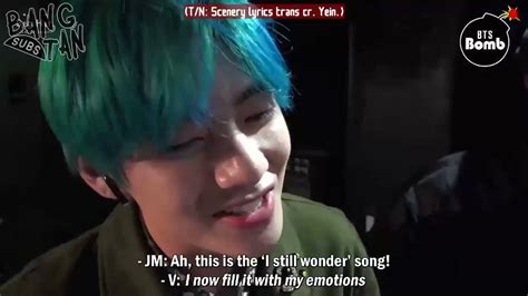 ♛🎄 On Twitter Taehyungs Smiling Face Hes So Proud Of Scenery And Enjoys Singing It Imagine