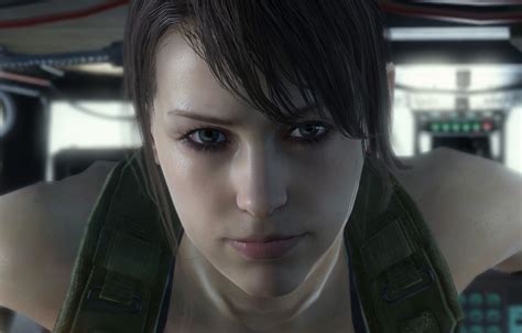Обои Girl Game Metal Gear Solid Eyes Smile Lips Helicopter Face