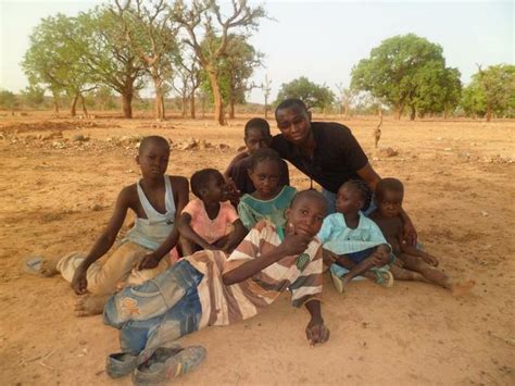 Avec Des Enfants Au Burkina Faso Burkina Scenes Photo