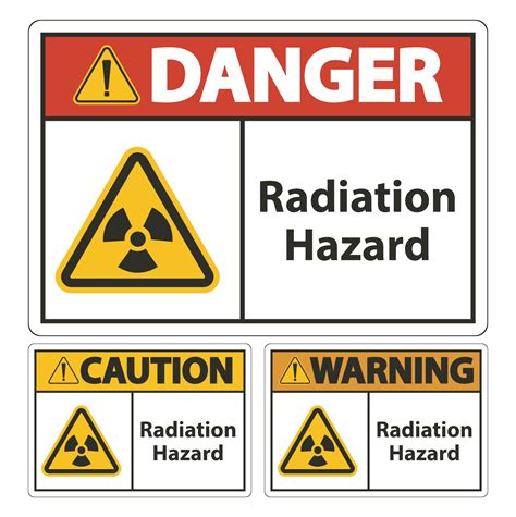 Radiation Hazard Symbol Sign Isolate On White Background Vector