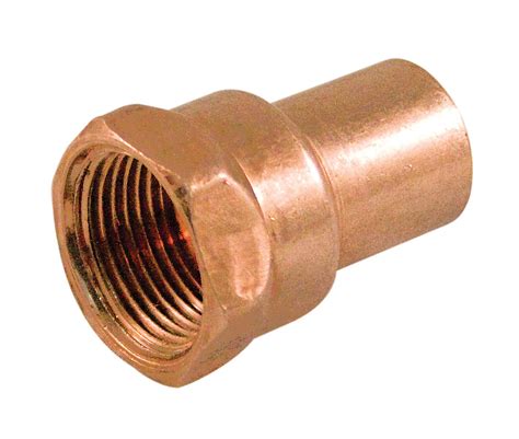 Aqua Dynamic Fitting Copper Female Adapter 1 2 Inch Fitting To Female The Home Depot Canada