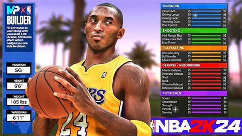 Nba 2k24 Kobe Bryant Build Is Overpowered Animations Requirements