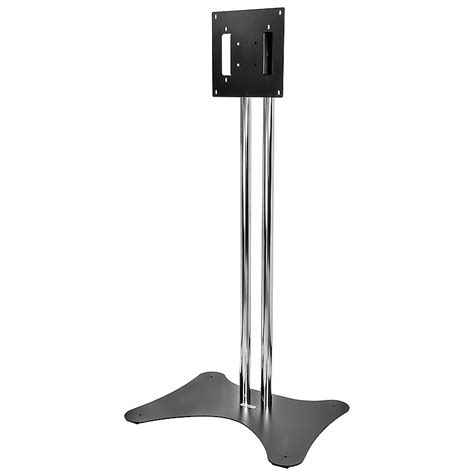 Peerless Ss Series Dual Pole Floor Stand For 32 65 Inch Screens Chrome
