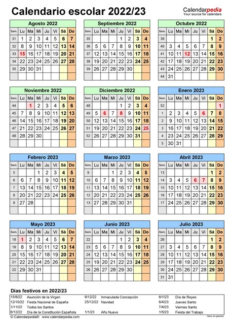 Calendario Escolar 2022 2023 En Word Excel Y Pdf Merge Software Imagesee