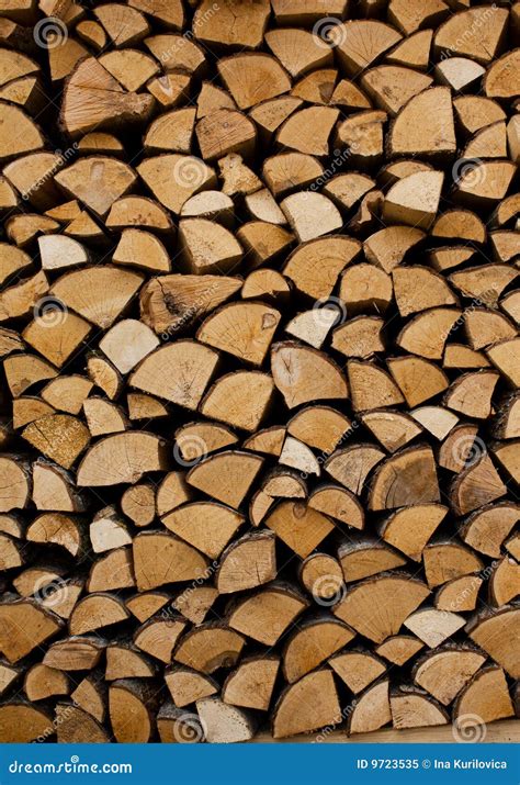 Firewood Stack Stock Image Image Of Bark Horizontal 9723535