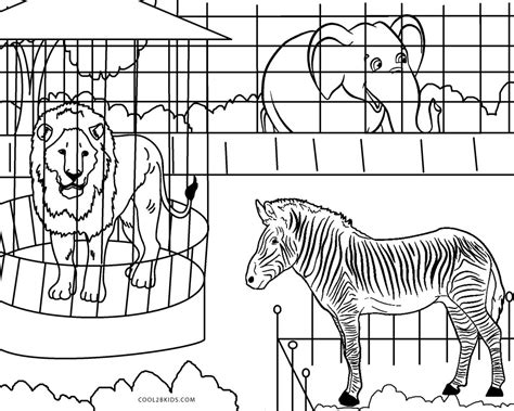 Dibujos De Zoológico Para Colorear Páginas Para Imprimir Gratis