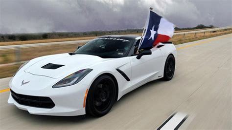 See A 700 Hp Hennessey Corvette Stingray Hit 200 Mph On A Texas Toll