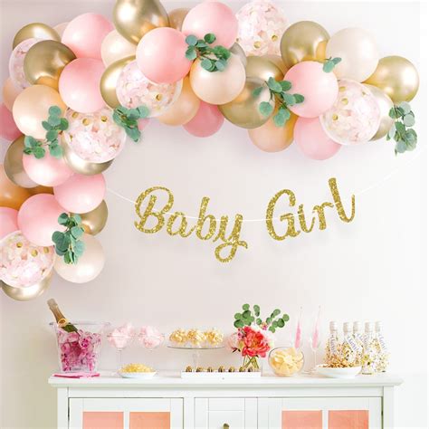 Pink Baby Shower Balloon Arch Garland Kit Sweet Baby Company