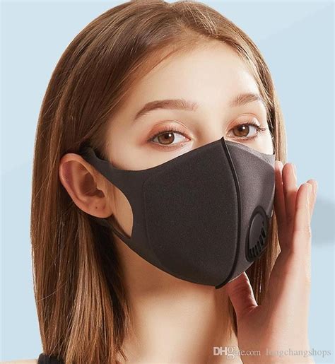 2020 Valve Breathing Ship From Us Dustproof Sponge Facemask Mask Metal
