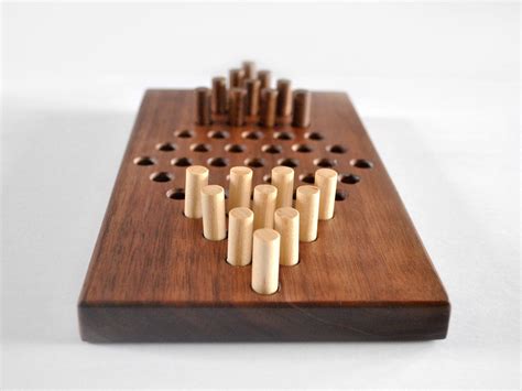 What's the difference between cracker barrel and peg solitaire? Chinese Checkers Wooden Family Game Boredom Buster | Etsy ...