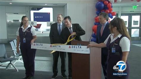 Delta Opens Newly Renovated Terminal At Lax Video