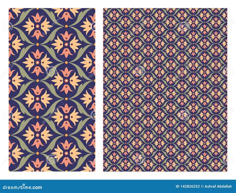 Floral Seamless Decorative Pattern Stock Vector Use For Tiled
