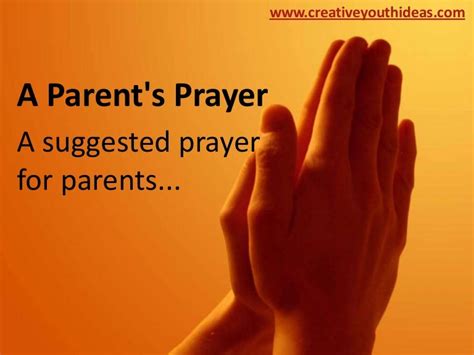 Parent Ministry A Parents Prayer